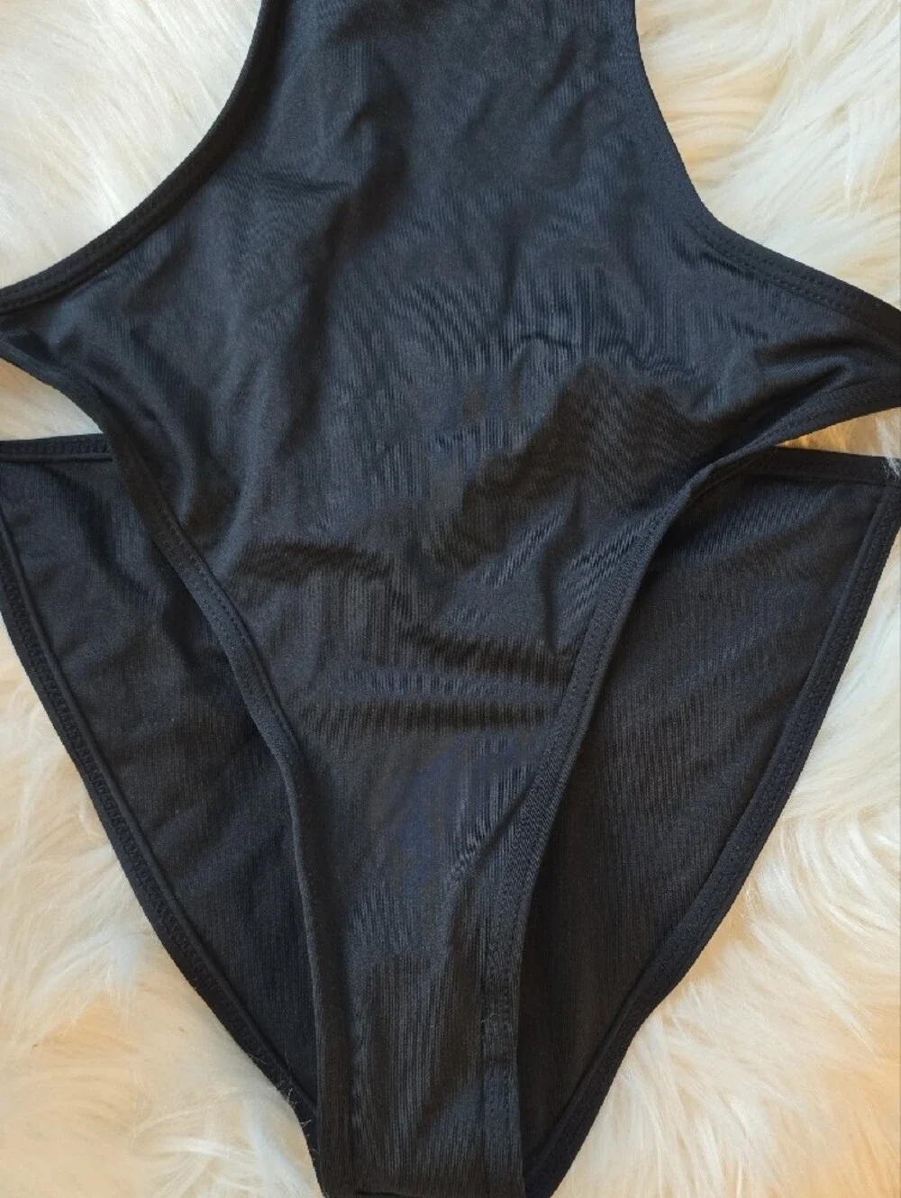Victoria's Secret x Frankie's Bikinis Black One-Piece Swimsuit SIZE S